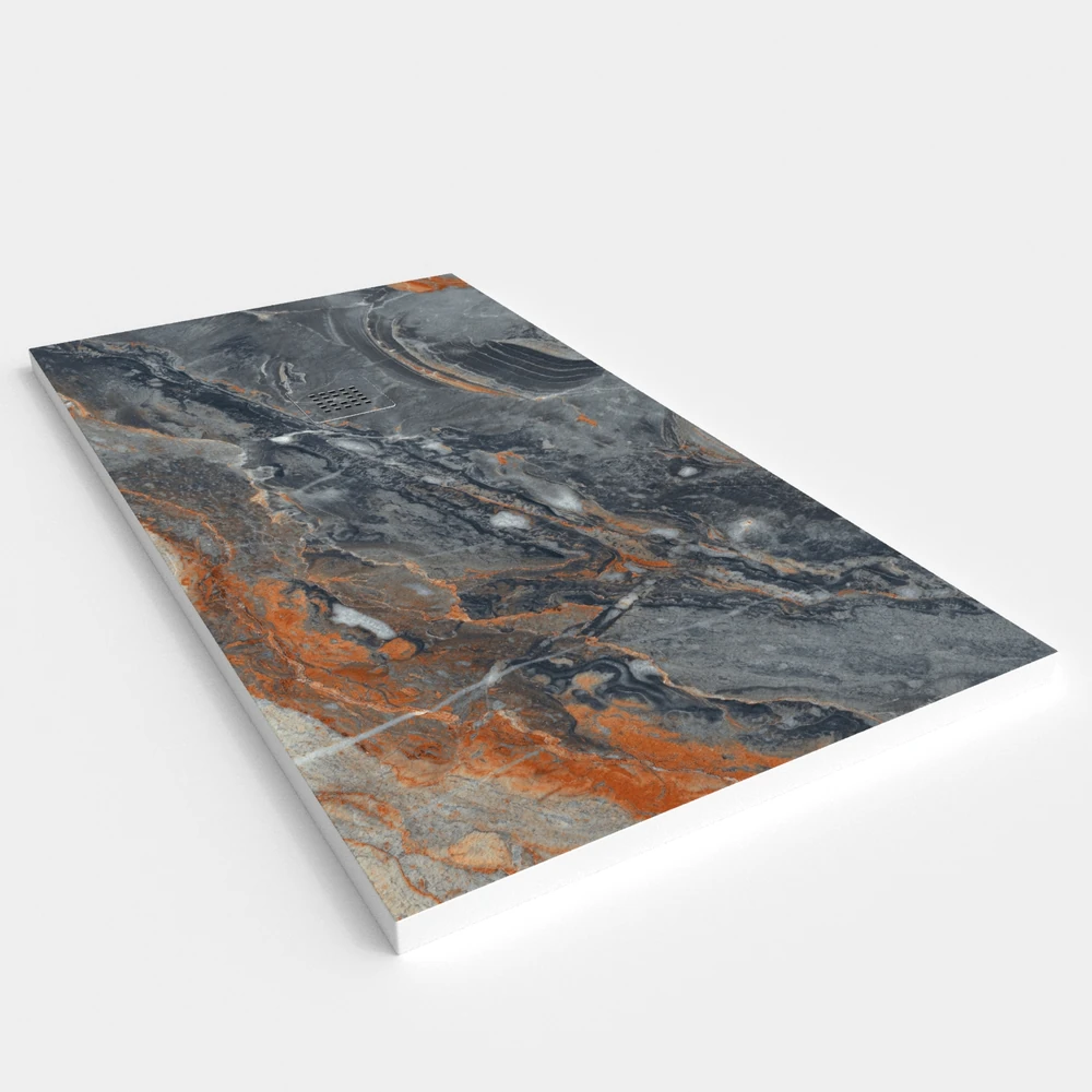 Plato de ducha resina textura pizarra. Efecto en Mármol ATHENEA - antideslizante STONE 3D moderno 2 Plato de ducha resina textura pizarra. Efecto en Mármol ATHENEA - antideslizante STONE 3D moderno - Imagen 2