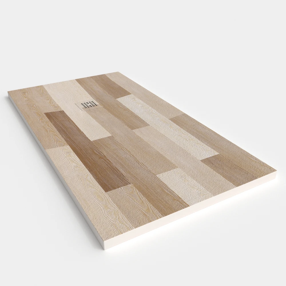 Plato de ducha resina textura pizarra acabado efecto Madera INDIAN - antideslizante STONE 3D moderno 2 Plato de ducha resina textura pizarra acabado efecto Madera INDIAN - antideslizante STONE 3D moderno - Imagen 2