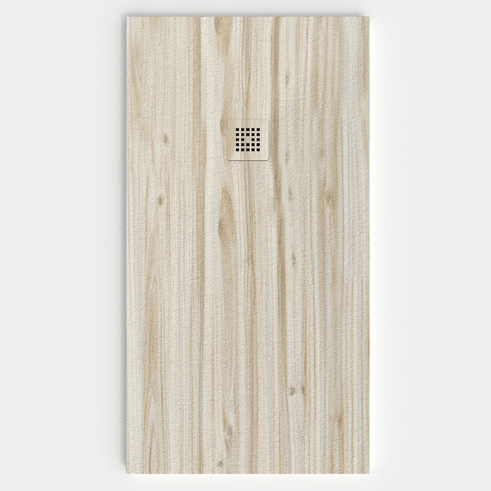 Plato de ducha resina textura pizarra acabado efecto Madera PINO DENVER - antideslizante STONE 3D moderno 1 Plato de ducha resina textura pizarra acabado efecto Madera PINO DENVER - antideslizante STONE 3D moderno