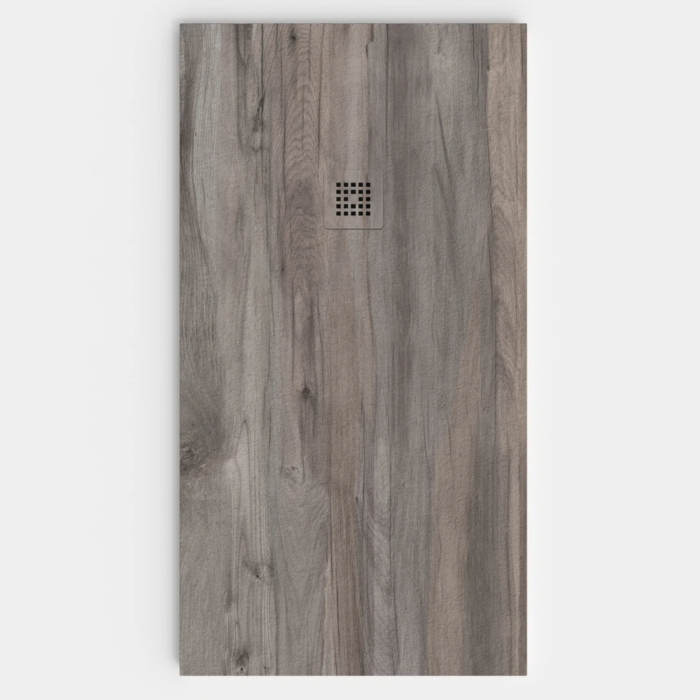 Plato de ducha resina textura pizarra acabado efecto Madera ROBLE CENIZA - antideslizante STONE 3D moderno 1 Plato de ducha resina textura pizarra acabado efecto Madera ROBLE CENIZA - antideslizante STONE 3D moderno