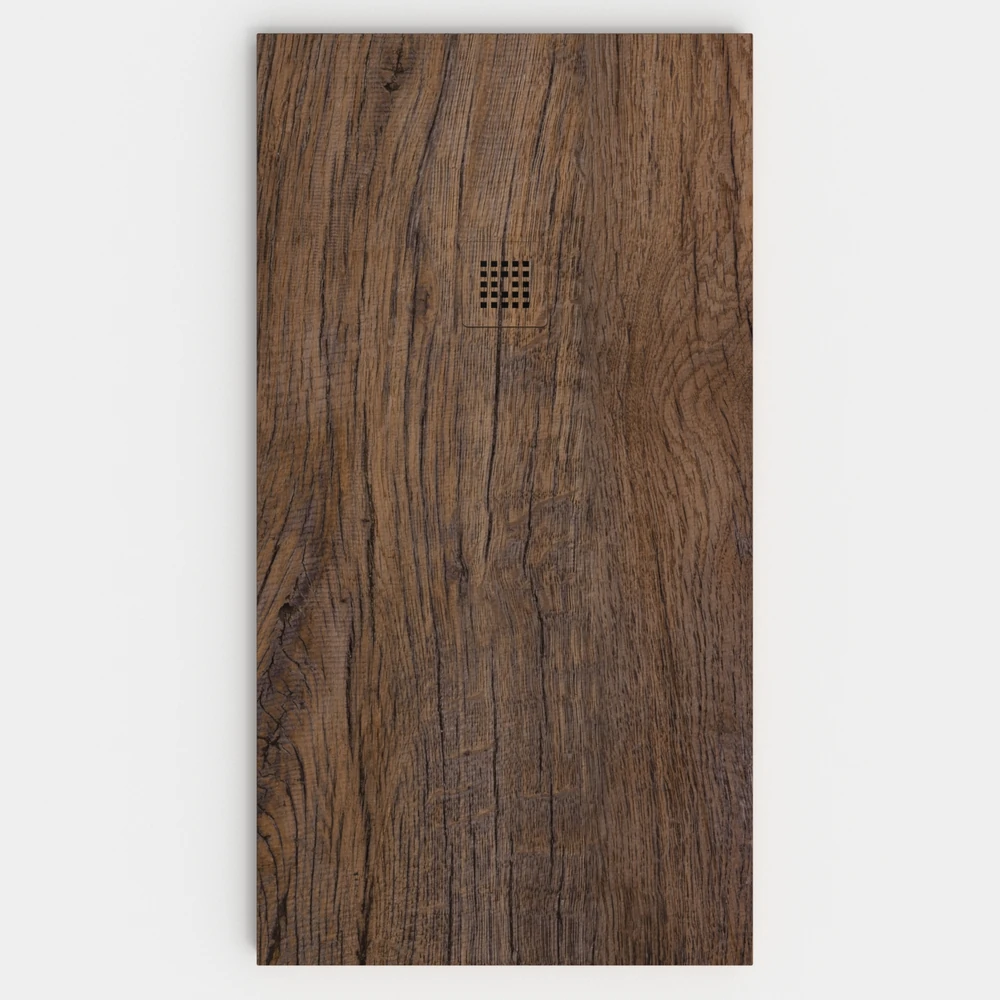 Plato de ducha resina textura pizarra acabado efecto Madera ROSEWOOD - antideslizante STONE 3D moderno 1 Plato de ducha resina textura pizarra acabado efecto Madera ROSEWOOD - antideslizante STONE 3D moderno