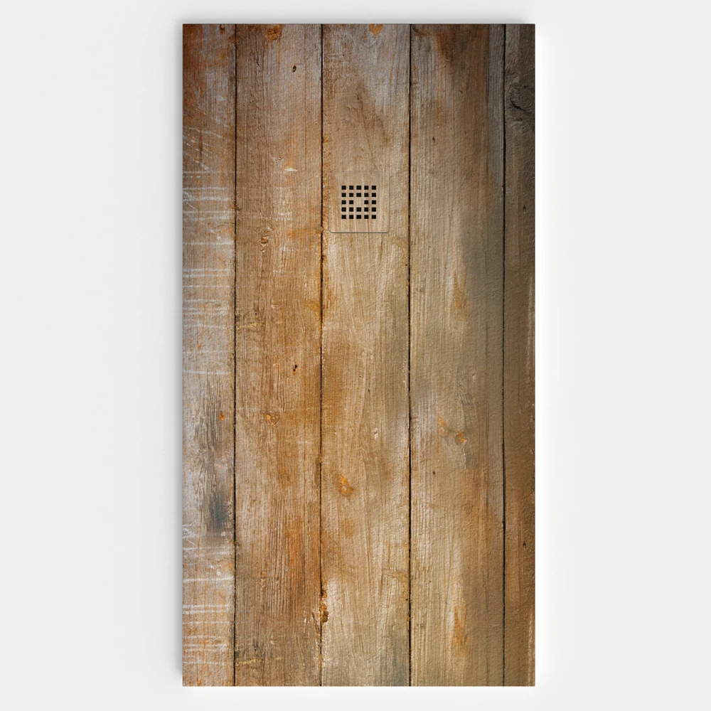 Plato de ducha resina textura pizarra acabado efecto Madera ROVERE - antideslizante STONE 3D moderno 1 Plato de ducha resina textura pizarra acabado efecto Madera ROVERE - antideslizante STONE 3D moderno