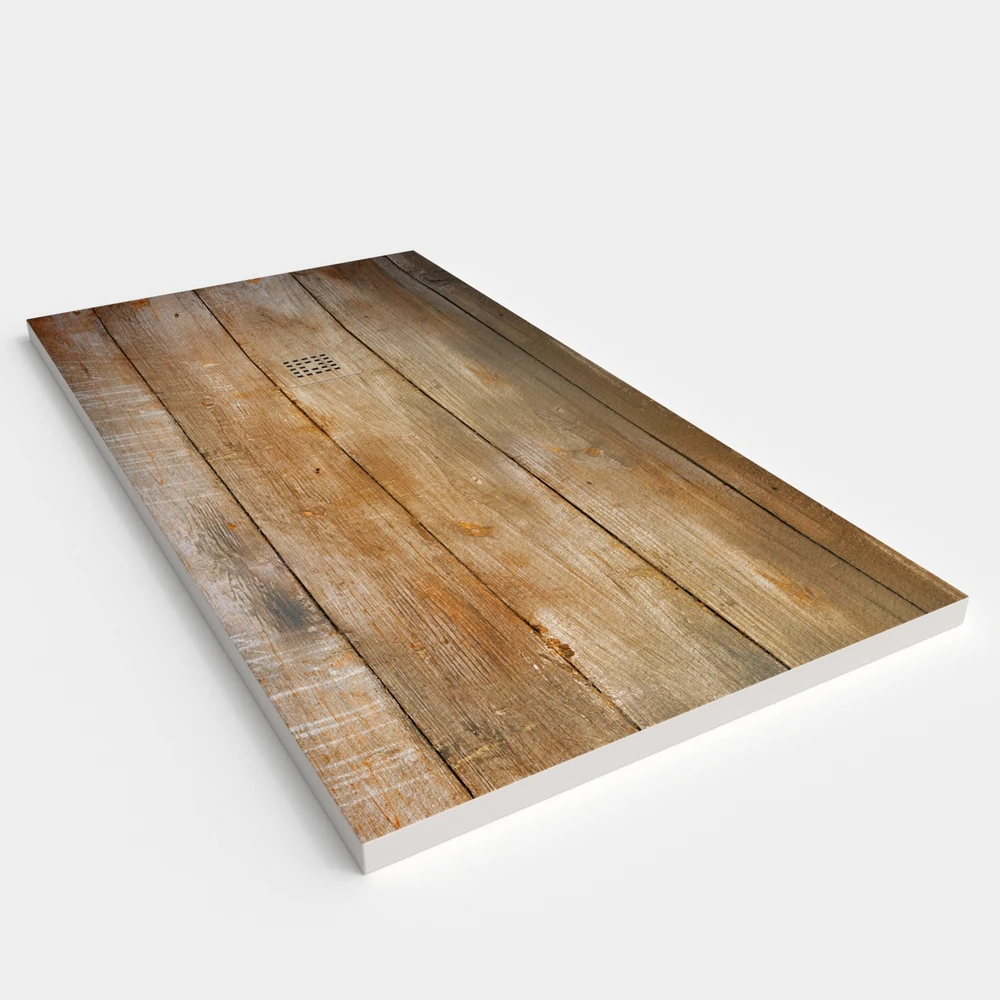 Plato de ducha resina textura pizarra acabado efecto Madera ROVERE - antideslizante STONE 3D moderno 2 Plato de ducha resina textura pizarra acabado efecto Madera ROVERE - antideslizante STONE 3D moderno - Imagen 2
