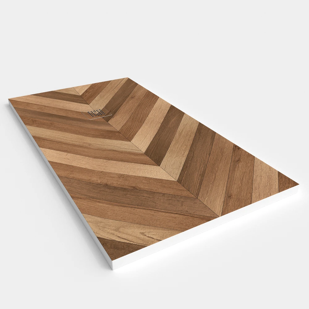 Plato de ducha resina textura pizarra acabado efecto Madera SELVA WOOD - antideslizante STONE 3D moderno 2 Plato de ducha resina textura pizarra acabado efecto Madera SELVA WOOD - antideslizante STONE 3D moderno - Imagen 2