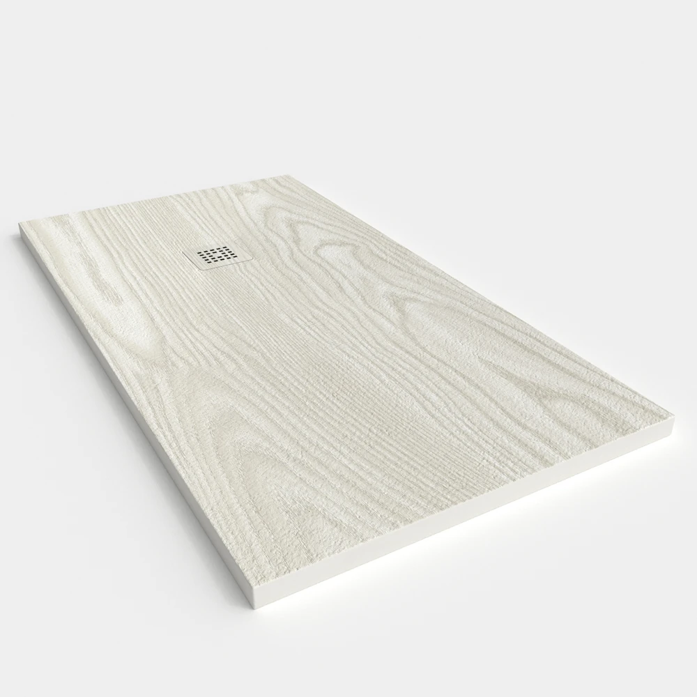 Plato de ducha resina textura pizarra acabado efecto Madera TAIGA - antideslizante STONE 3D moderno 2 Plato de ducha resina textura pizarra acabado efecto Madera TAIGA - antideslizante STONE 3D moderno - Imagen 2
