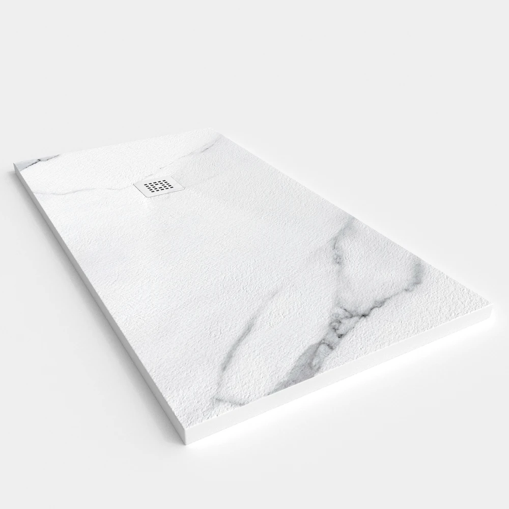 Plato de ducha resina textura pizarra. Efecto en Mármol TAMPA - antideslizante STONE 3D moderno 2 Plato de ducha resina textura pizarra. Efecto en Mármol TAMPA - antideslizante STONE 3D moderno - Imagen 2