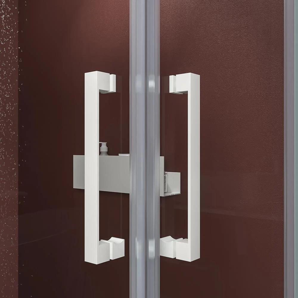 Mampara
de ducha rectangular BASIC apertura angular 2 fijos-2 puertas correderas. Sin
perfil inferior. Con tratamiento anti-cal.Acabado BLANCO MATE