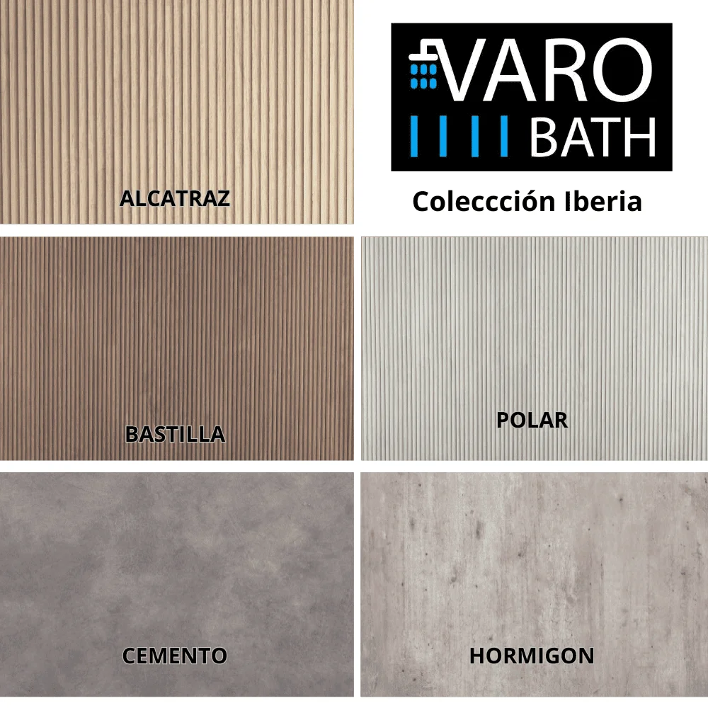 Columna de baño IBERIA suspendida 2 puertas 120 cm x 35 cm x 21 cm acabado ROBLE MOZART - Imagen 5