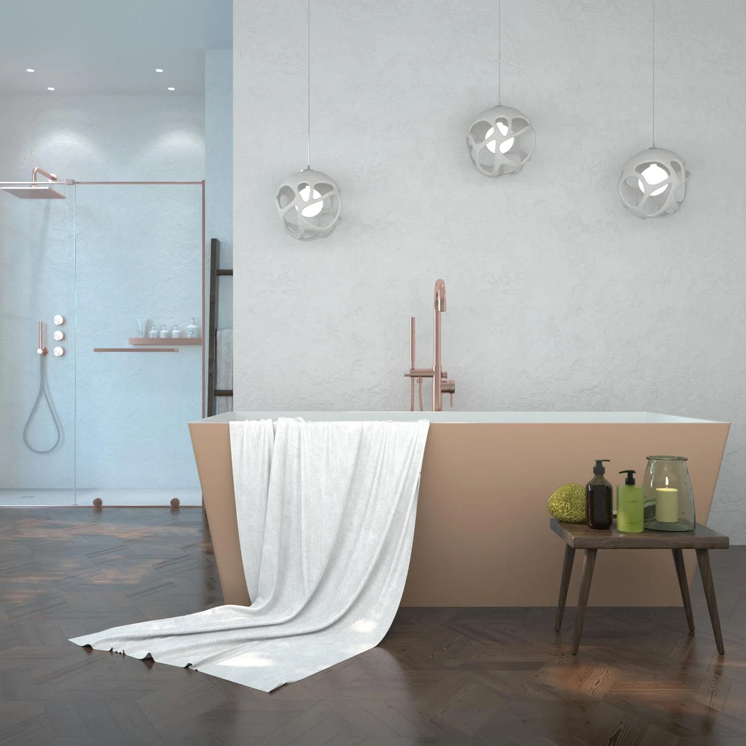 Bañera
exenta ANNA rectangular solid surface 175x79.5 cm