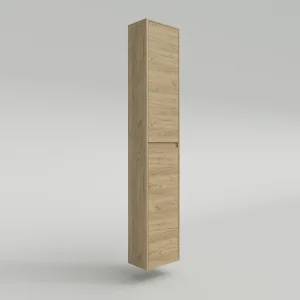 Columna
  de baño 2 puertas suspendida 185 cm x 35 cm x 25 cm acabado ROBLE CLARO