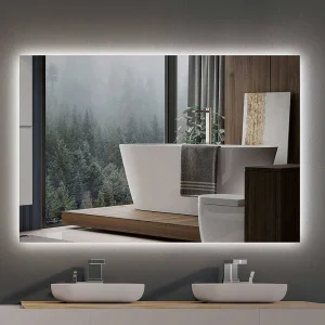 Espejo
  rectangular BRANDY luz led perimetral