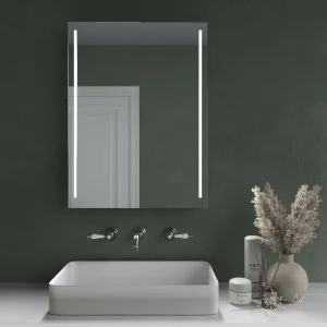 Espejo
rectangular CALMA luz led vertical