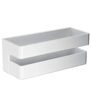 Estante
  para ducha rectangular blanco mate ASGARD