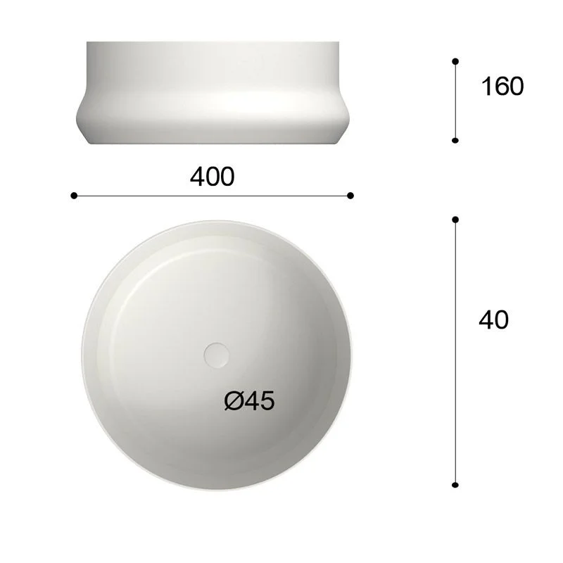 Lavabo
sobre encimera GENIL Solid Surface