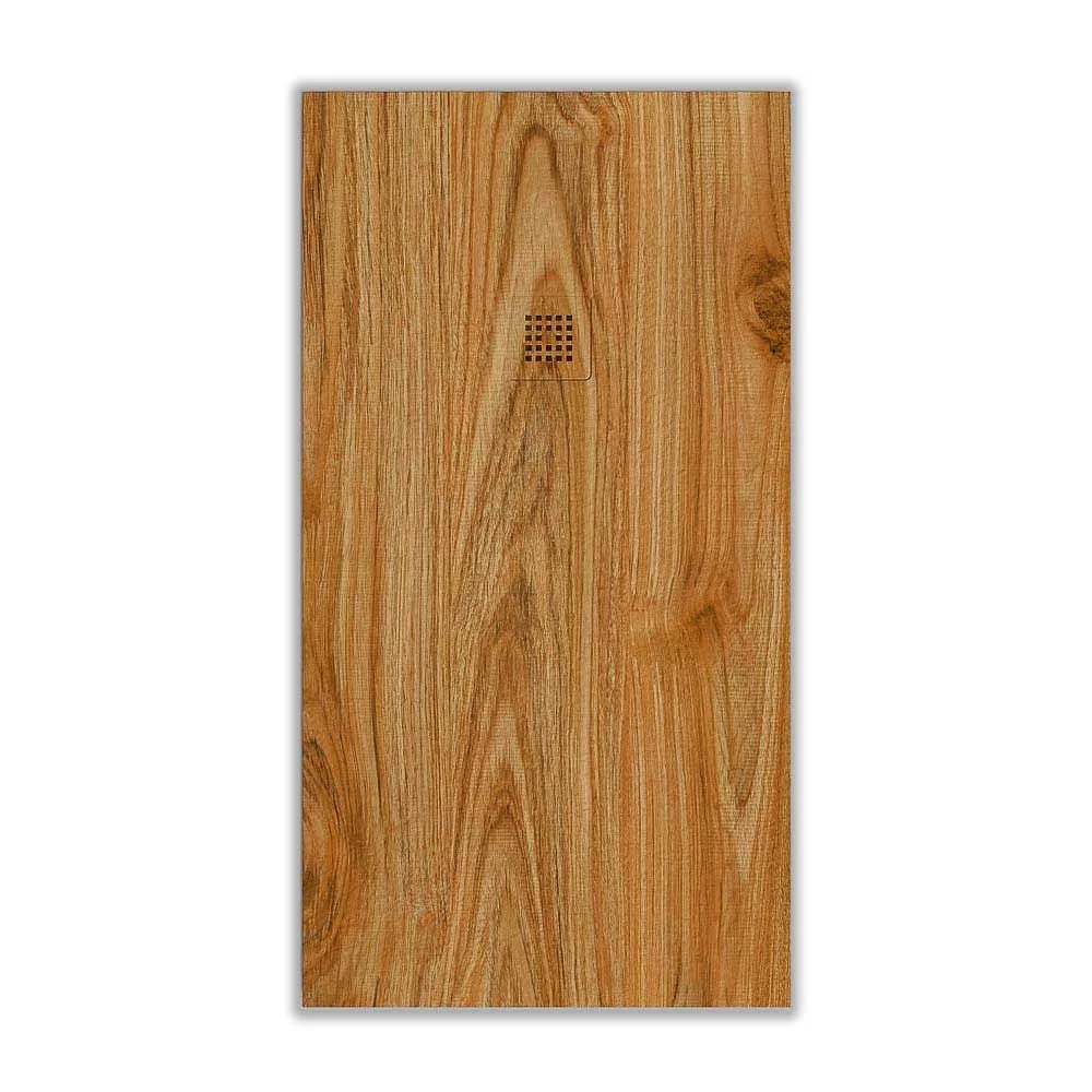 Plato de
ducha resina textura pizarra acabado efecto Madera Nogal Americano -
antideslizante STONE 3D moderno