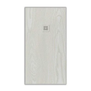 Plato de
  ducha resina textura pizarra acabado efecto Madera Roble Blanco -
  antideslizante STONE 3D moderno