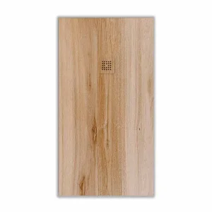 Plato de ducha resina textura pizarra madera castano