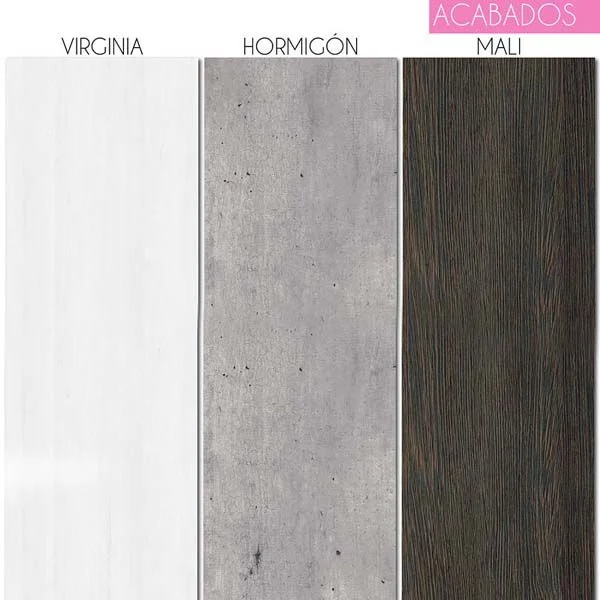 Mueble de baño MANILA a suelo 120 cm 3 cajones / 2 puertas con lavabo ceramico