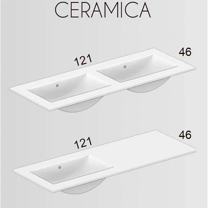 Mueble de baño MANILA a suelo 120 cm 3 cajones / 2 puertas con lavabo ceramico