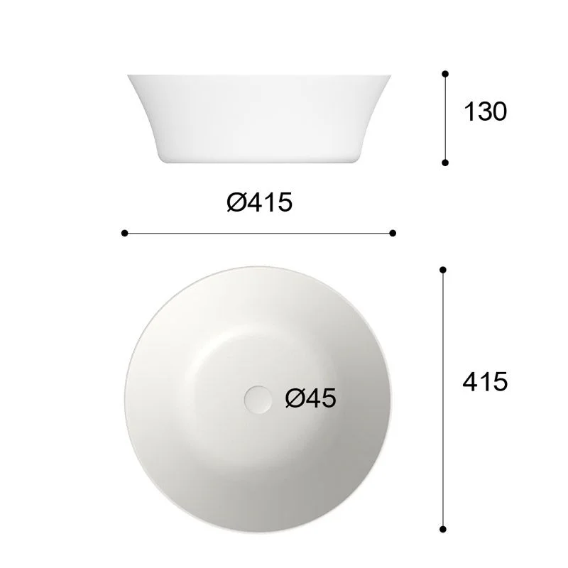 Lavabo
sobre encimera AJAX Solid Surface Violeta