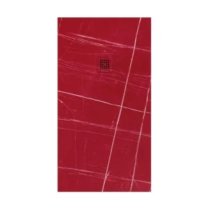 10 Plato
  de ducha resina marmol color Sahara rojo