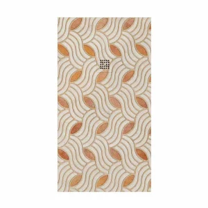 13
Plato de ducha resina Art Deco textura pizarra flamand