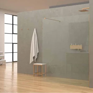 Fijo de
ducha mampara ZEN perfil COBRE MATE - Vidrio 10 MM con tratamiento anti-cal
incluido