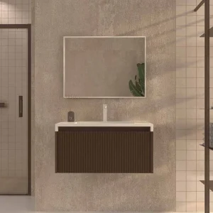 Mueble
de baño BINARIO suspendido 1 cajón acabado BLANCO