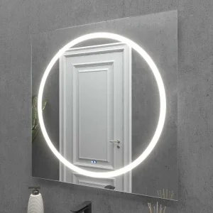 Espejo a medida SMART con luz led frontal . Altavoces. Anti vaho. Espejo aumento. Reloj