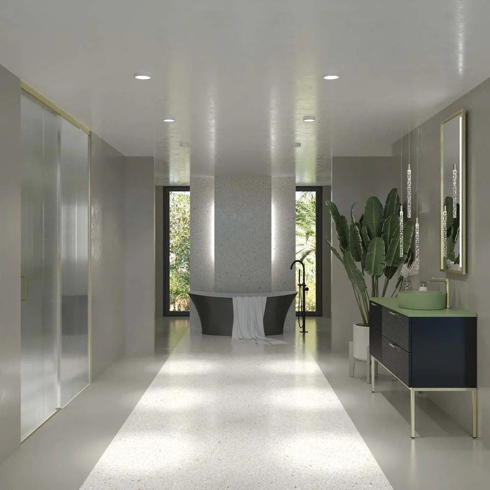 Mueble de baño ELEN con patas 1 cajón - 1 balda inferior ROBLE CLARO / BLANCO