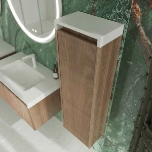 Columna de baño BINARIO suspendida ROBLE OSCURO