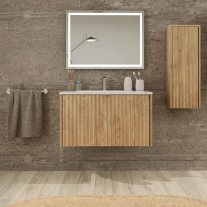 Mueble de baño MILO suspendido 1 cajón acabado ROBLE TEXAS