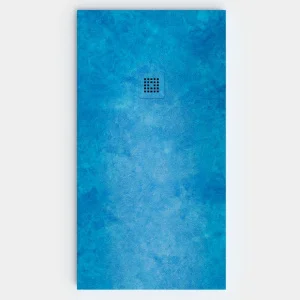 Plato de ducha efecto Cemento Blue - antideslizante STONE 3D moderno