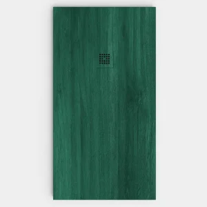 Plato de ducha resina textura pizarra acabado efecto Madera Greenville - antideslizante STONE 3D moderno