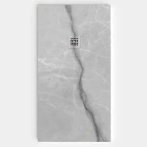 Plato de ducha resina textura pizarra. Efecto en Mármol Ciria - antideslizante STONE 3D moderno