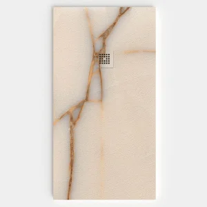 Plato de ducha resina textura pizarra. Efecto en Mármol Marmara - antideslizante STONE 3D moderno