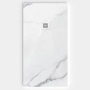 Plato de ducha resina textura pizarra. Efecto en Mármol Tampa - antideslizante STONE 3D moderno