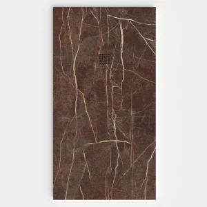 Plato de ducha resina textura pizarra. Efecto en Mármol Tranco - antideslizante STONE 3D moderno