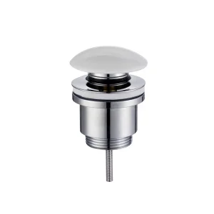 Válvula Click Clack Seta Tapón Porcelana Cerámica Blanco