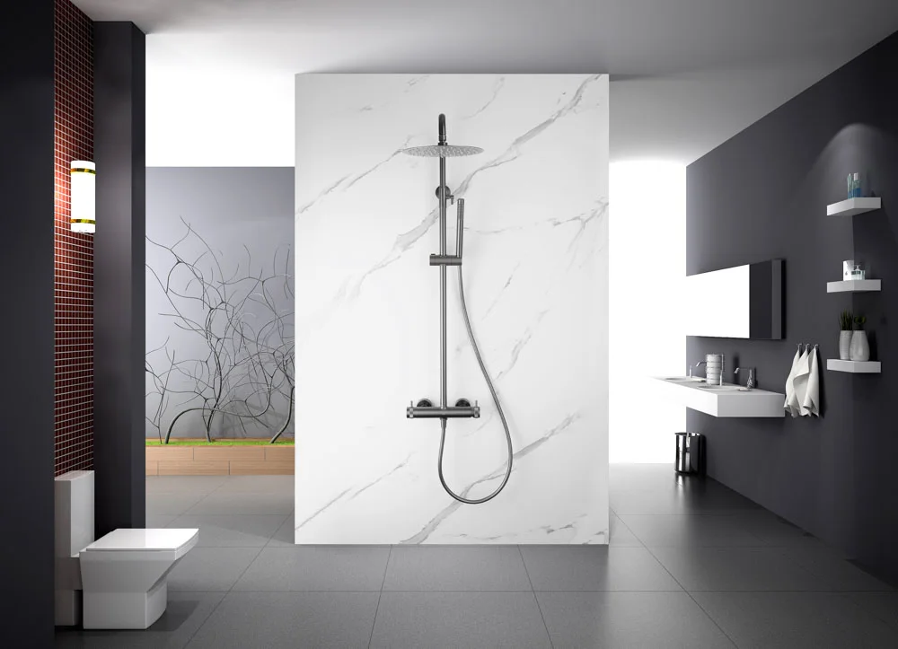 Conjunto de Ducha Monomando DIAMOND Gris Mate - Imagen 3