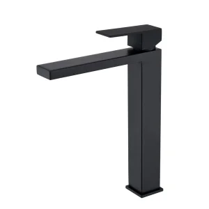 Grifo Monomando de Lavabo Alto ARMY Negro Mate