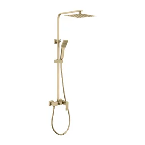 Conjunto Monomando de Ducha ARMY Oro Cepillado