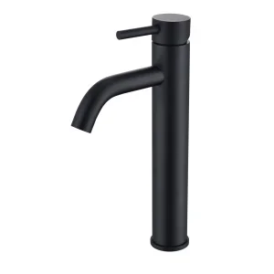 Grifo Monomando de Lavabo Alto ROCK Negro Mate
