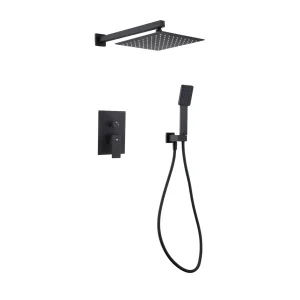 Conjunto de Ducha Empotrado DREAM Negro Mate