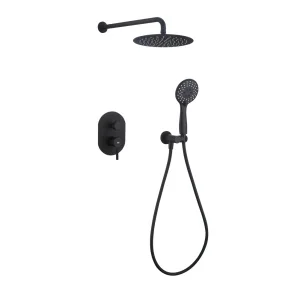 Conjunto de Ducha Empotrado SOUL Negro Mate