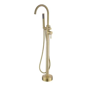 Grifo de Bañera Exenta ALPHA Oro Cepillado