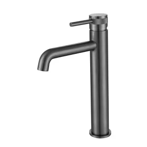 Grifo Monomando Alto de Lavabo DIAMOND Gris Mate