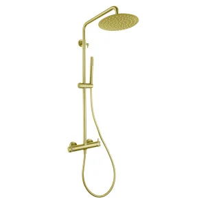 Conjunto de Ducha Monomando DIAMOND Oro Cepillado