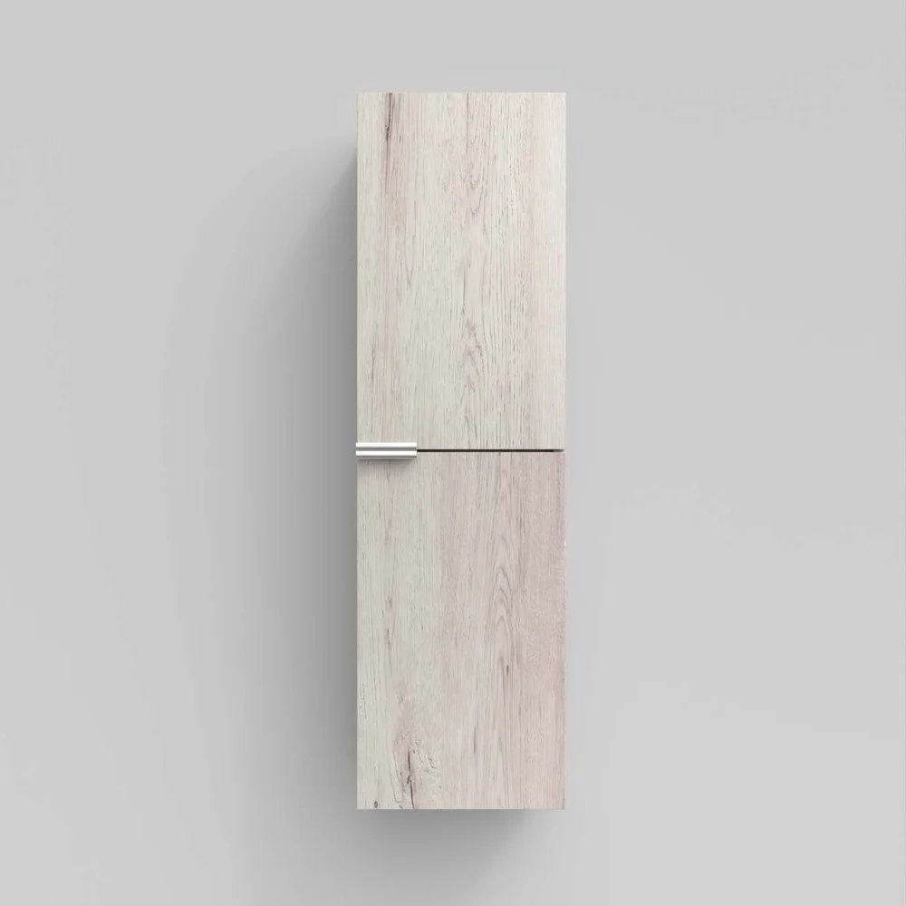 Columna de baño IBERIA suspendida 2 puertas 120 cm x 35 cm x 21 cm acabado ROBLE MOZART