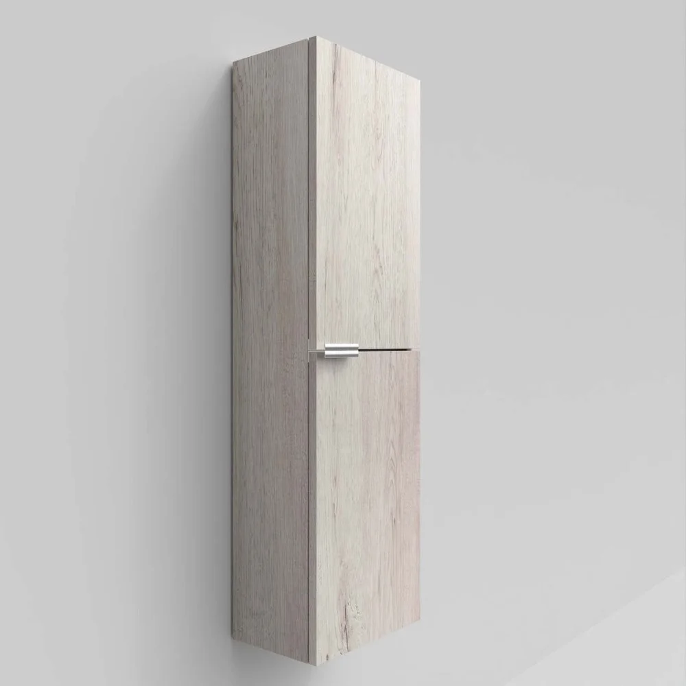Columna de baño IBERIA suspendida 2 puertas 120 cm x 35 cm x 21 cm acabado ROBLE MOZART - Imagen 4